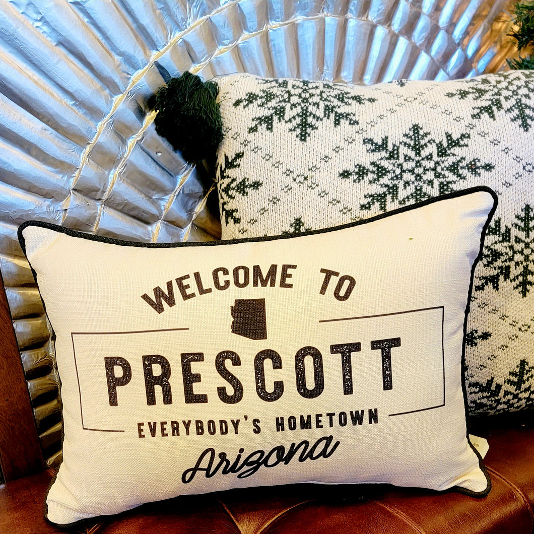 Prescott hometown pillow