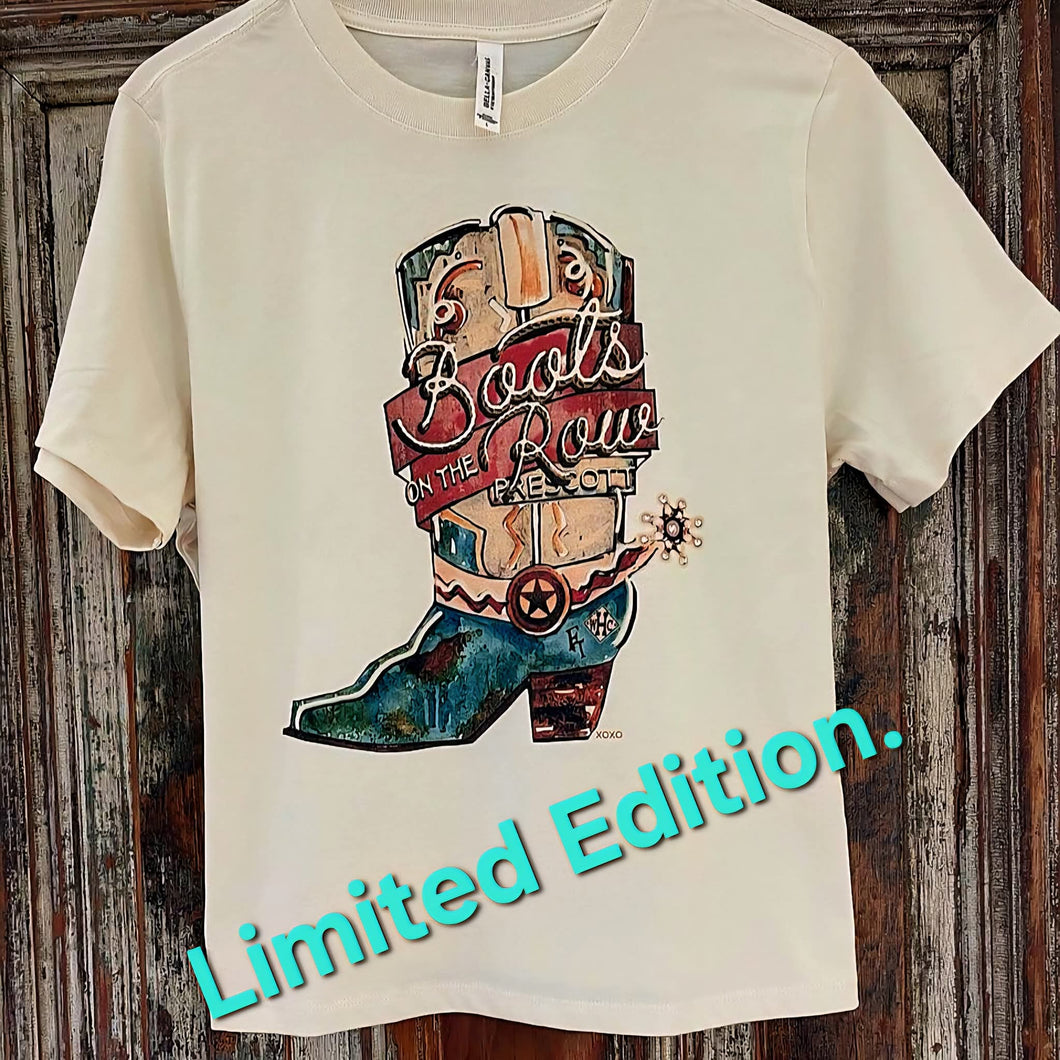 Boots on the row tee - Preorder