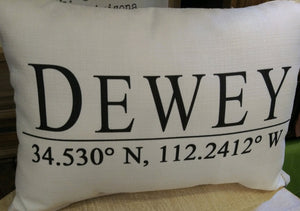 Dewey Co-ordinates pilliow by Fancy That